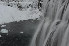 Frozen Upper Mesa Falls || Targhee National Forest, Idaho