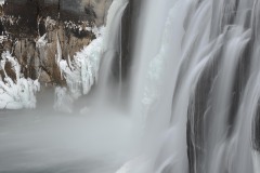 Frozen Upper Mesa Falls || Targhee National Forest, Idaho