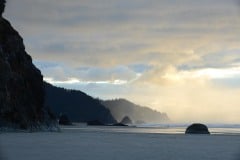 Sunset at Hug Point State Recreation Site || Oregon Coast Hwy