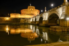 Ponte Sant Angelo at Night || Rome