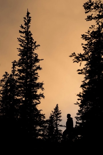 Hiker at Sunset || Mt of the Holy Cross, CO