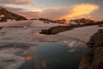 Twin Lakes at Sunset || Chicago Basin, CO