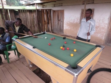 Game of Billiards with Locals || Nkuringo, Uganda