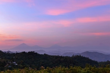 Sunrise over the Virungas || Uganda