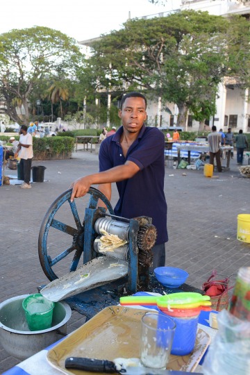 Zanzibari Pressed Sugarcane || Stone Town, Zanzibar