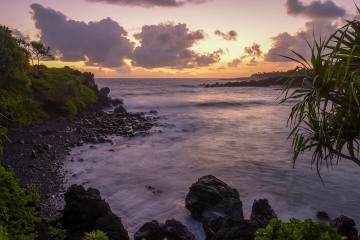 Black Sand Beach Sunrise || Waiʻanapanapa, Hawaii