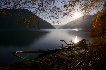 Lake Crescent by Moonlight || Olympic National Park, Washington