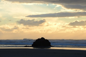 Sunset at Hug Point State Recreation Site || Oregon Coast Hwy