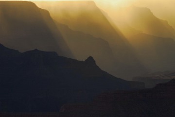 Sun Rays through Storm || Grand Canyon NP
