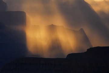 Rays of Light through Storm || Grand Canyon NP