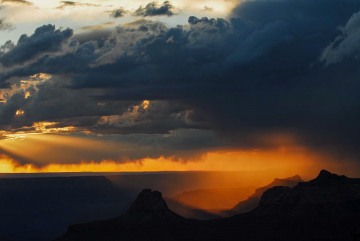 Sunset Storm over the Canyon || Grand Canyon NP