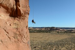 Free Rappel from Looking Glass Arch || Arches NP
