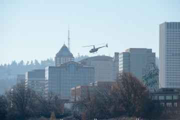 Helicopter over Portland || Oregon