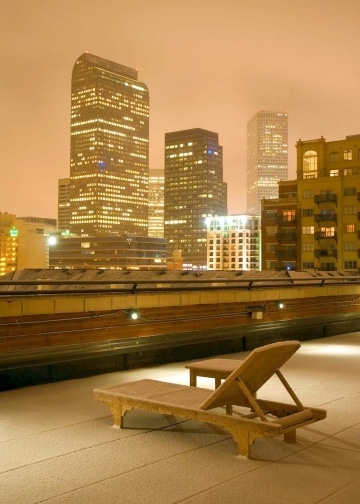 Rooftop Snow || Denver