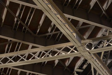 Steel Beams under Broadway Bridge || Portland
