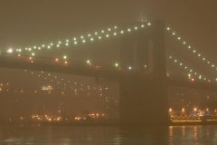 Brooklyn Bridge in Fog || New York City