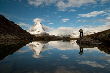 Matterhorn Photographer at Riffelsee Lake || Switzerland