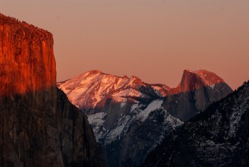 El Capitan and Half Dome Sunset || Yosemite NP